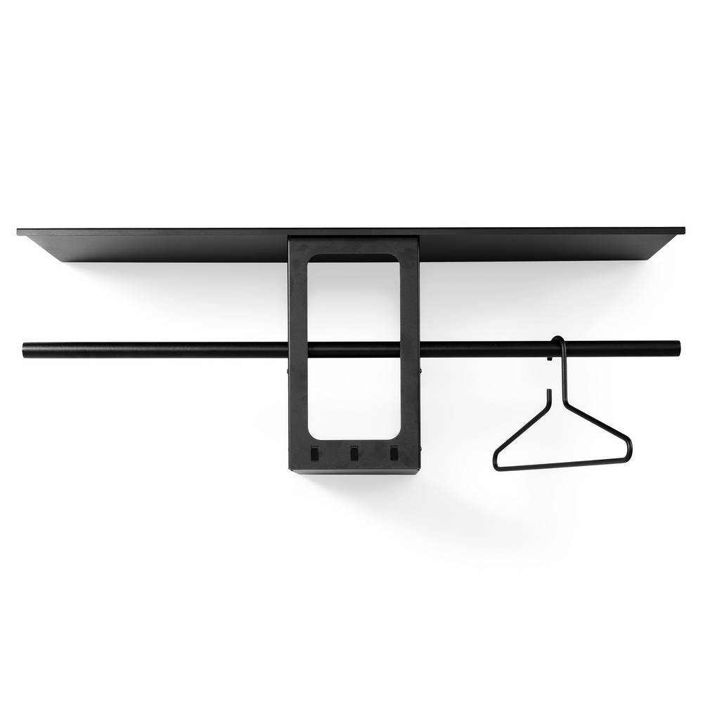 Wandgarderobe Adelio aus Stahl mit Hutablage aus Metall