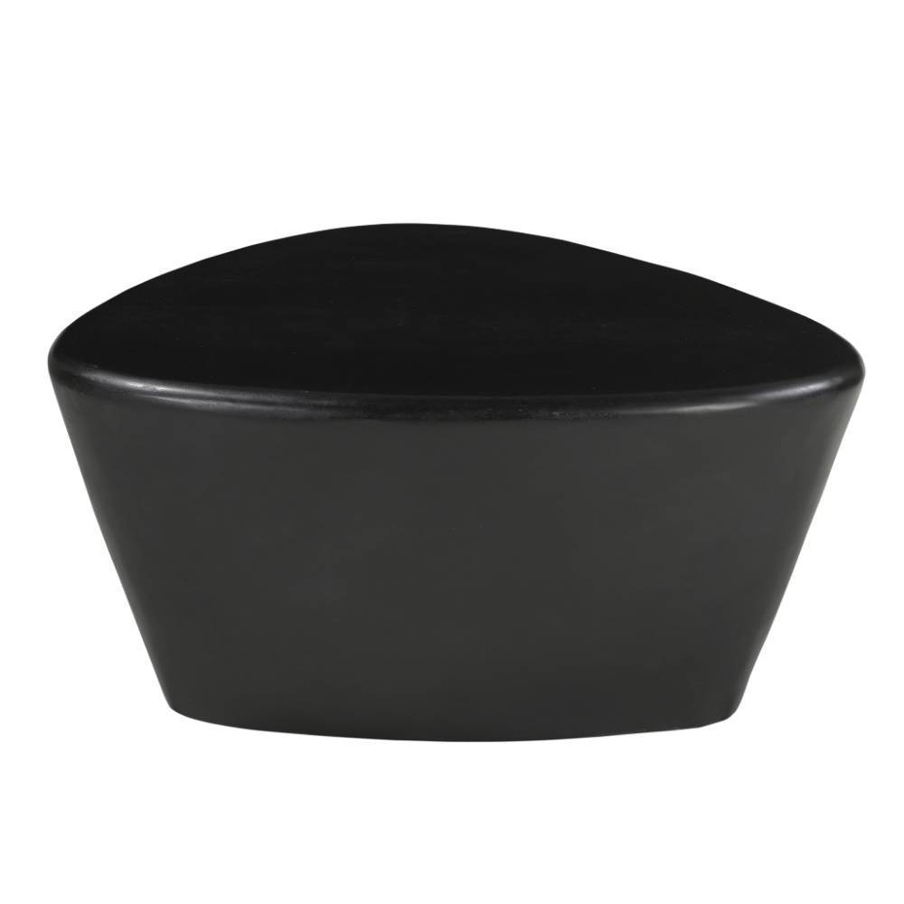 Designercouchtisch Mercana in Schwarz - Wankelform