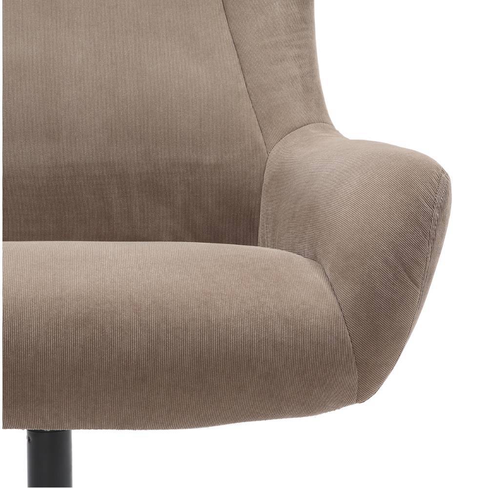 Relaxsessel Nelida drehbar in Hellbraun (zweiteilig)