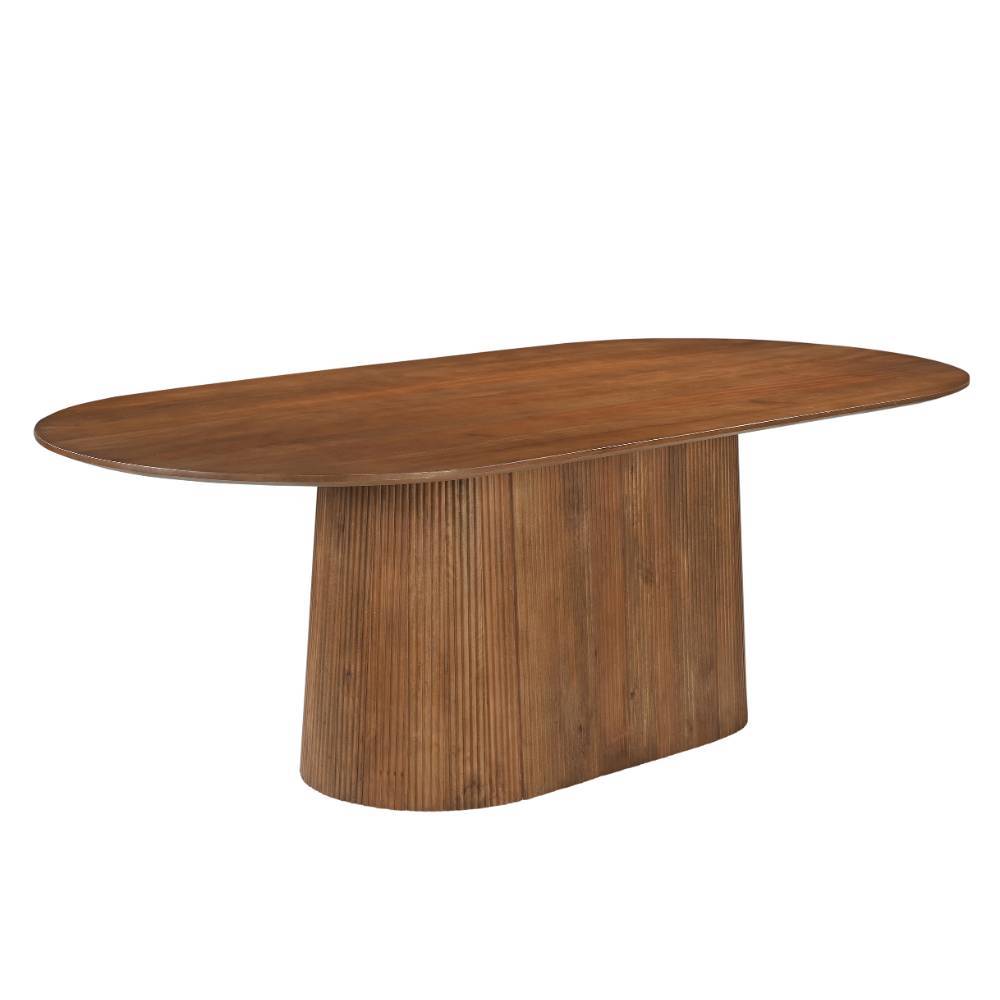 Küchen Tisch Bertylan in ovaler Form 230 cm breit