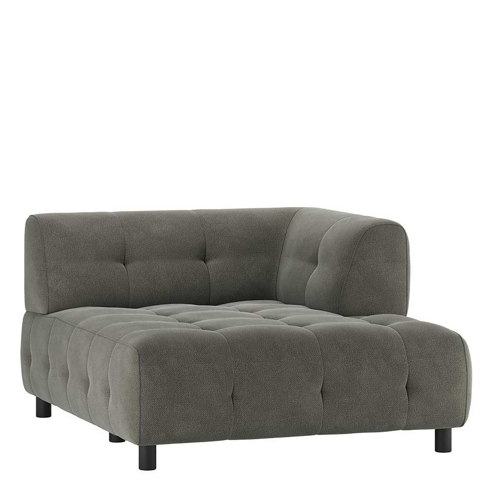 Couch Element Luoton Armlehne rechts in Blassgrün Webstoff