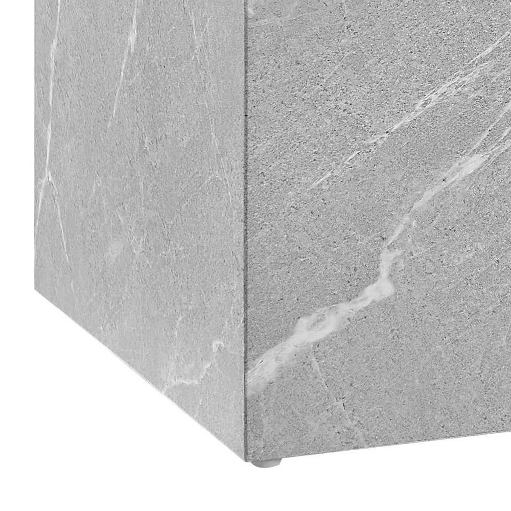 Zweisatztisch Yamescoa in Grau und quadratischer Form (zweiteilig)