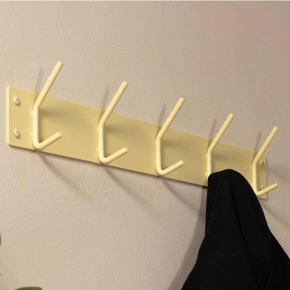 Metall Wandhaken Embus in Gelb 70 cm breit