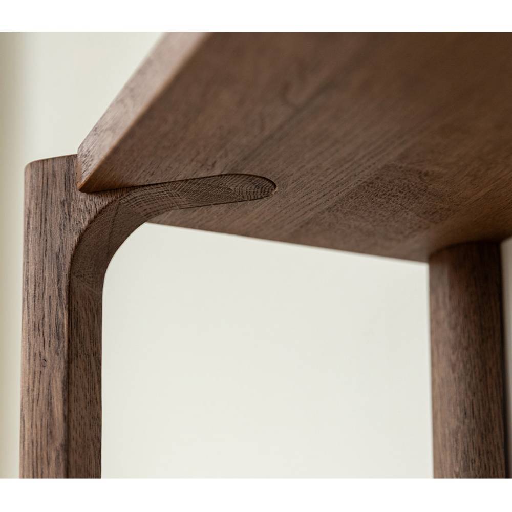 Wandgarderobe Sona in Eiche Tabacco mit Hutablage aus Holz