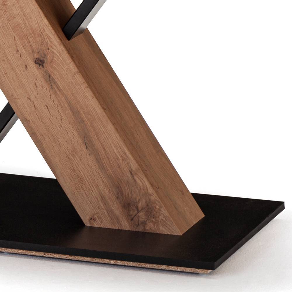 Esstisch Nevesk mit X Gestell in modernem Design