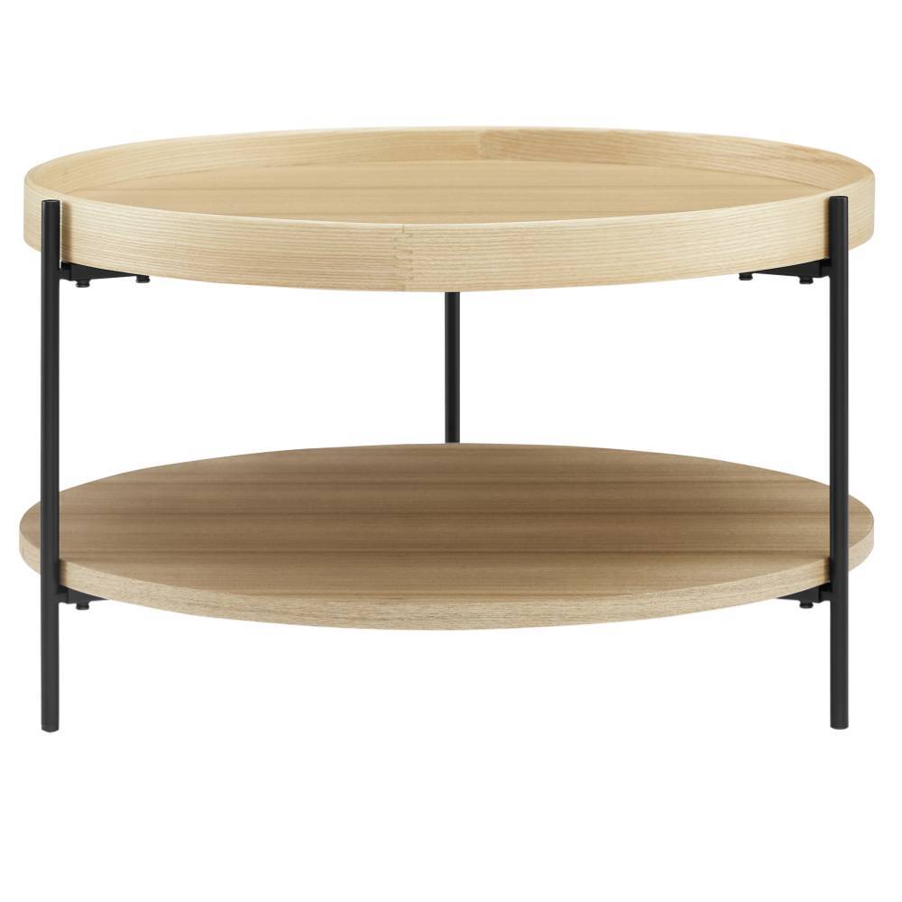 Zweisatztisch Snoudy in runder Form im Skandi Design (zweiteilig)