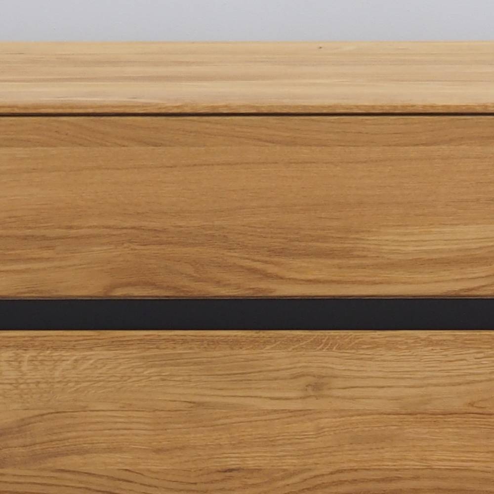 Sideboard Arouca aus Eiche Massivholz mit Griffmulden