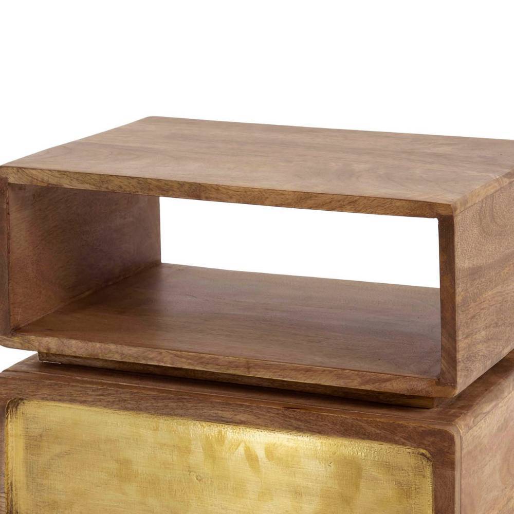 Nachttisch Eifrom aus Mangobaum Massivholz im Industry und Loft Stil