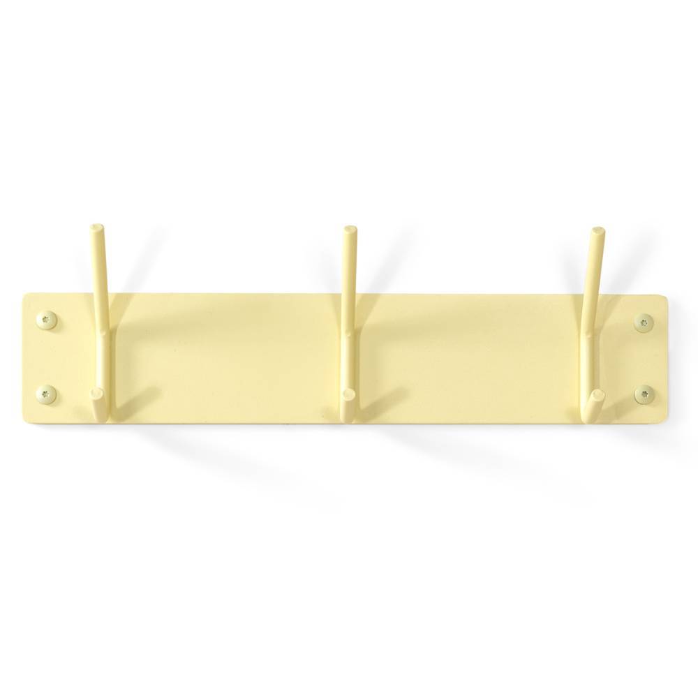 Metall Wandgarderobe Rains in Gelb 40 cm breit