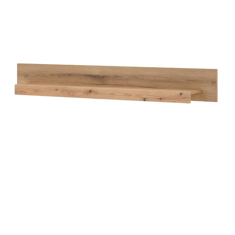 Wohnzimmerschrankwand Cemutra in Eichefarben 200 cm hoch (vierteilig)