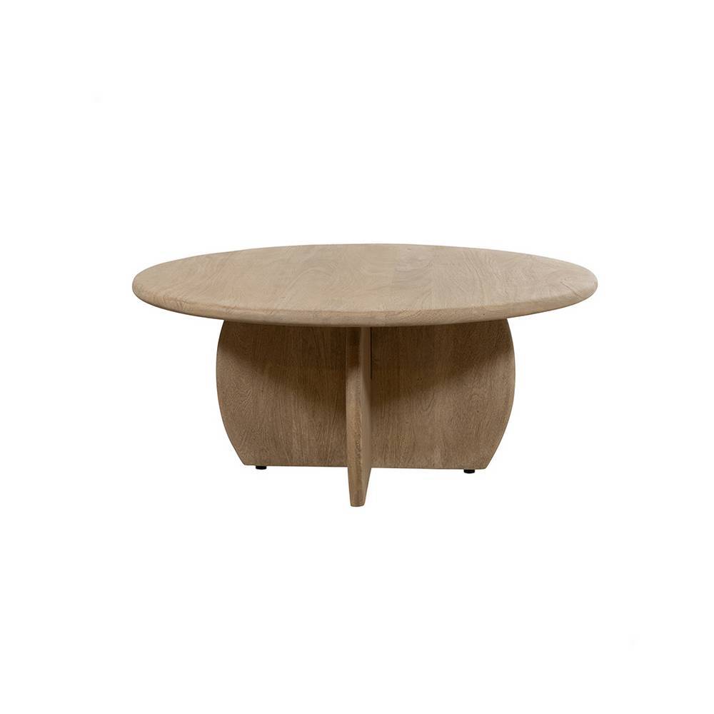 Designercouchtisch Colourful mit Wangen Gestell in runder Form