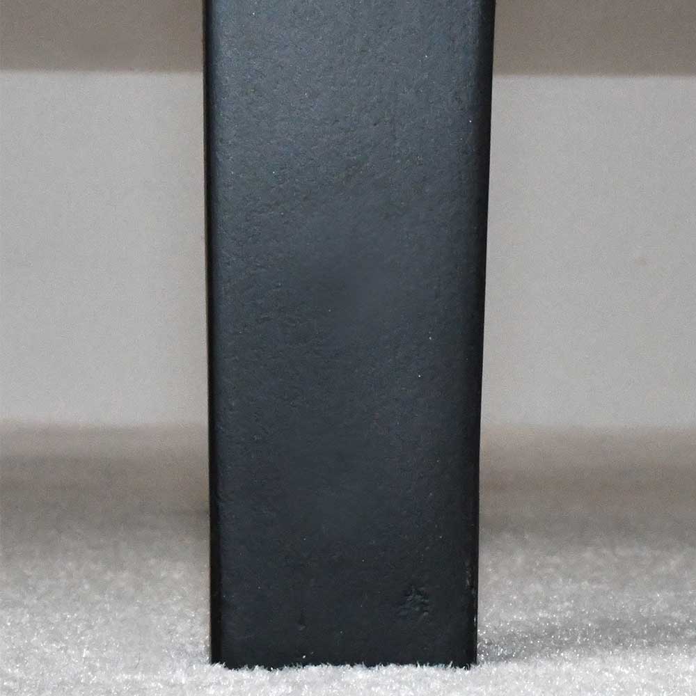 Design Konsole Jastrid in Silberfarben und Schwarz 4 Schubladen