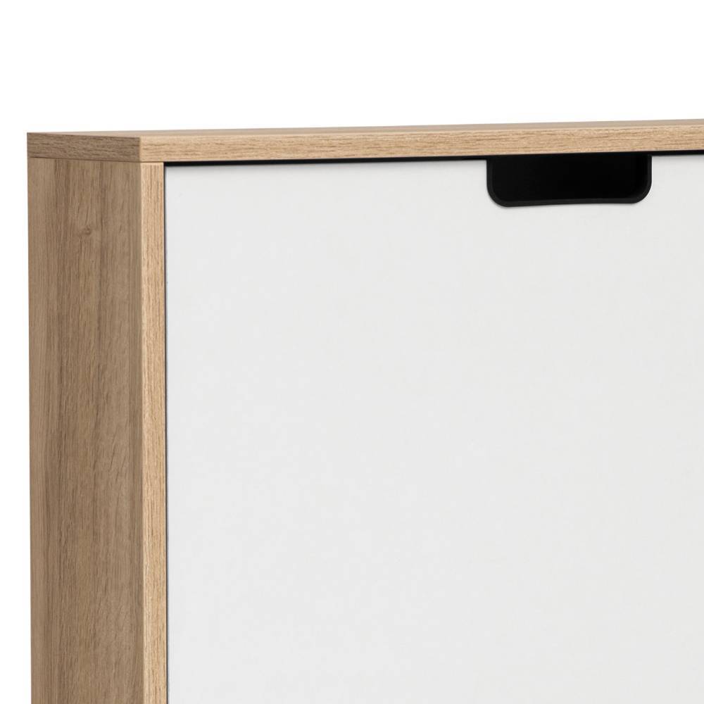 Schuhklappenschrank Lavenci 20 cm tief und 124 cm hoch