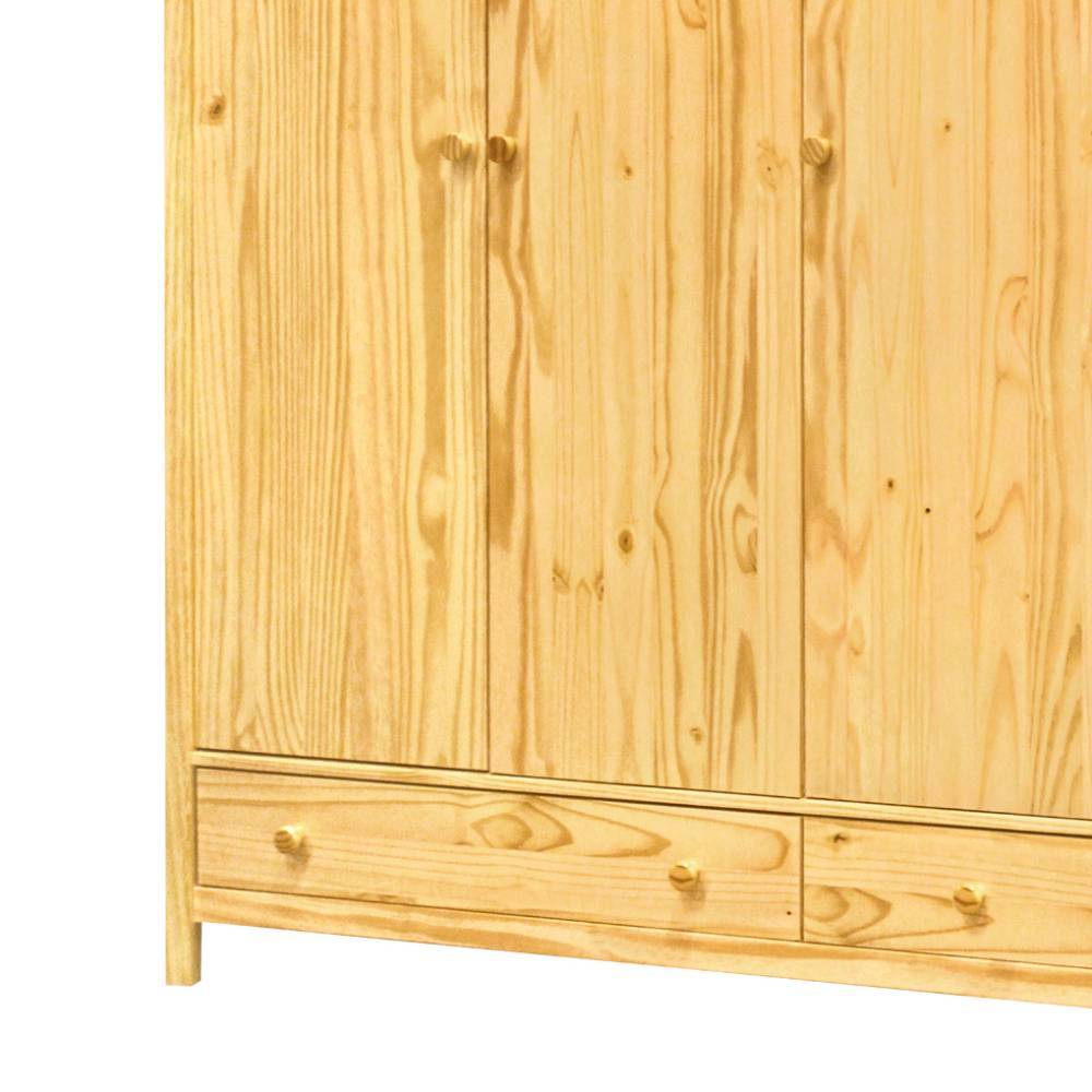 Schlafzimmerschrank Tine aus Kiefer Massivholz im Landhausstil