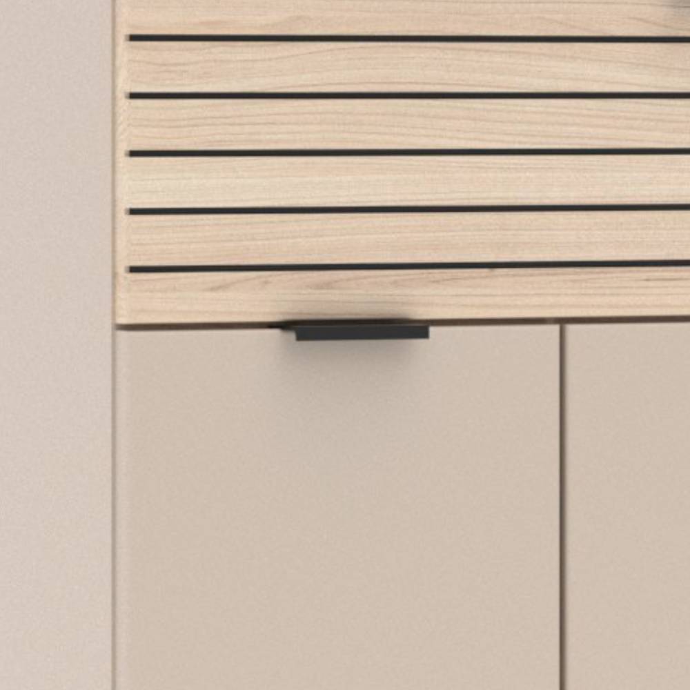 Garderobenkommode Jasefiana in modernem Design mit Drehtüren