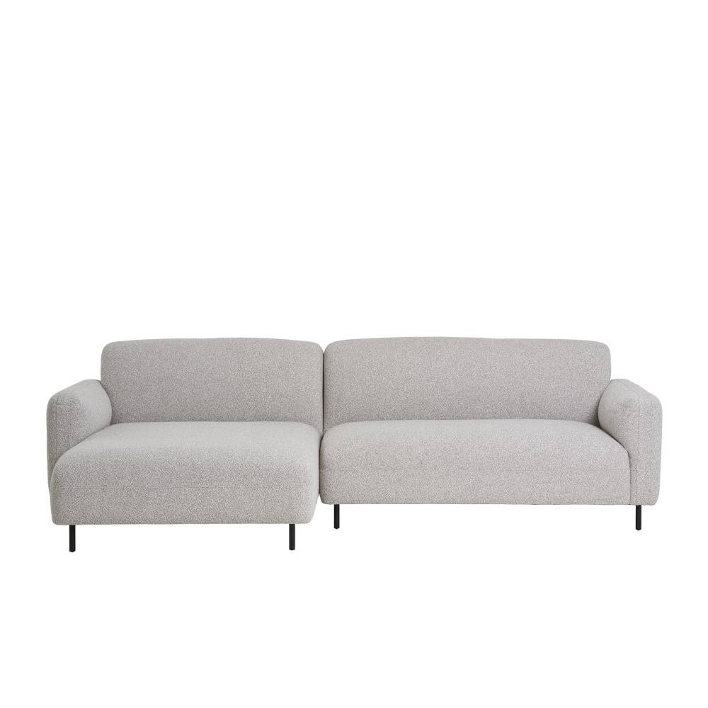 Ecksofa Candeloco in modernem Design aus Boucle Stoff