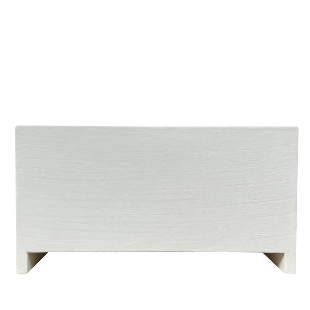 Sideboard Janyna aus Akazie Massivholz mit Struktur Kalkputz
