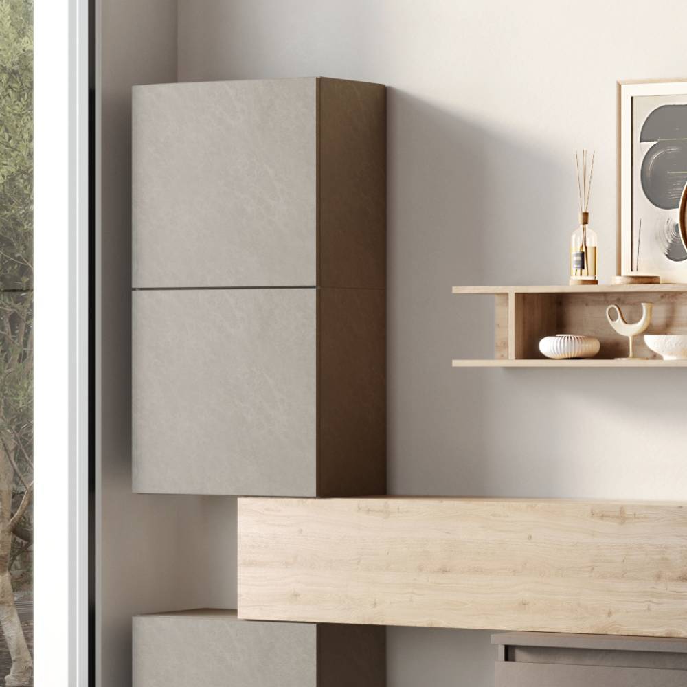 TV Wohnwand Sombrero in modernem Design 375 cm breit (achtteilig)