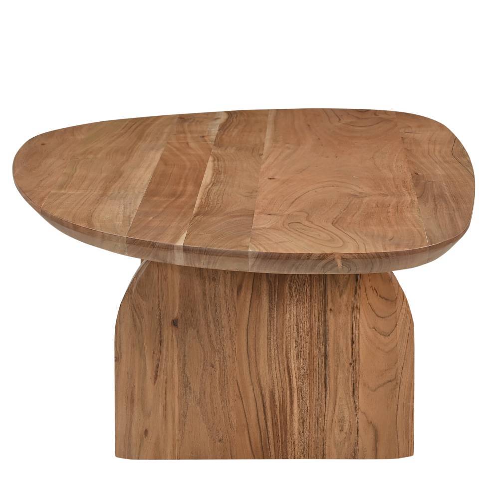 Holztisch Troyesa in organischer Form und modernem Design
