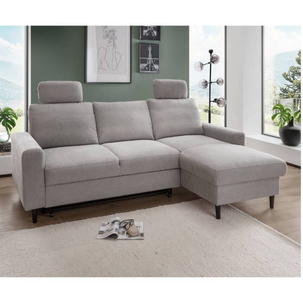 Schlafsofa Chaira in modernem Design - Grau