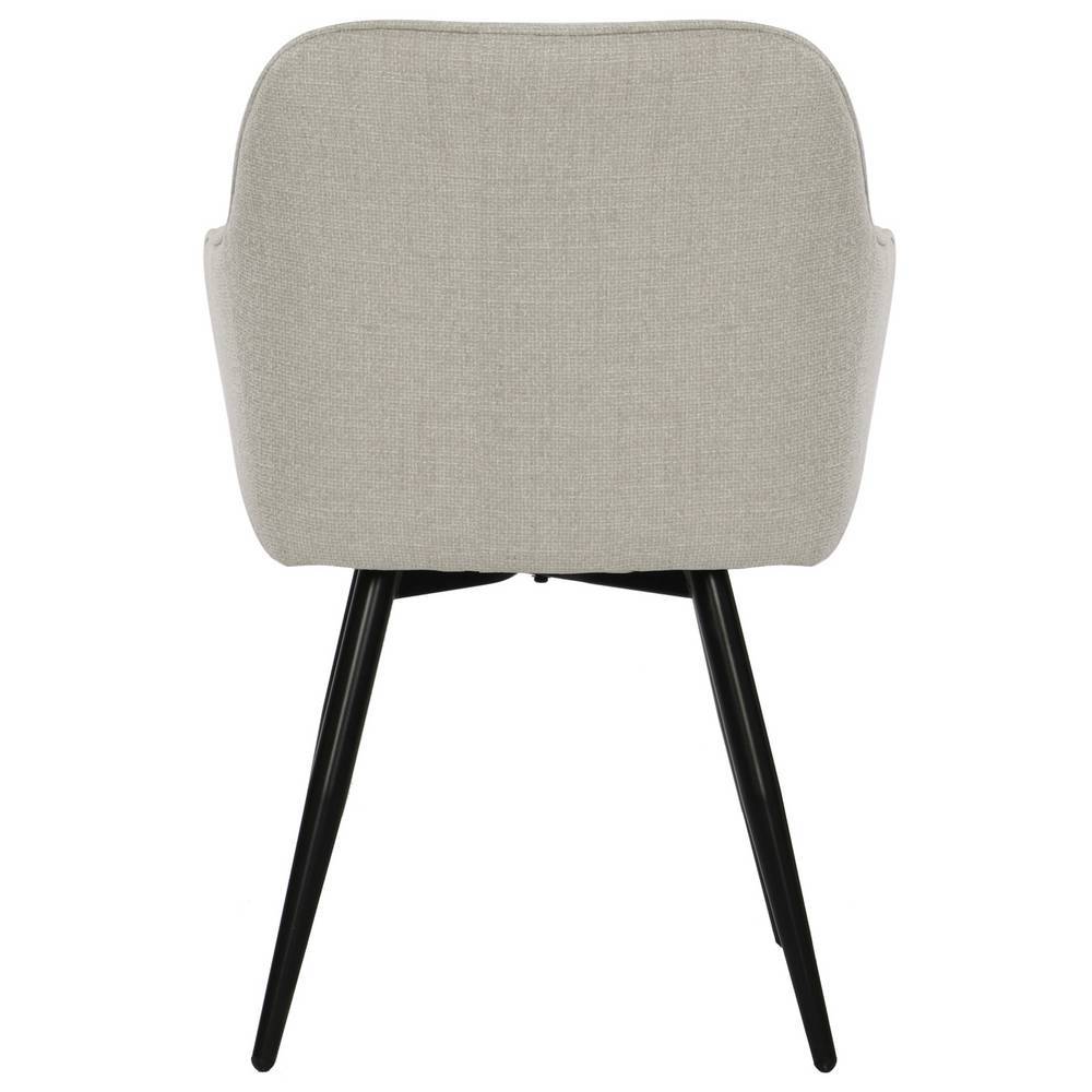 Esszimmerarmlehnstuhl Ginhopa in Beige mit aufwendigen Steppungen (2er Set)