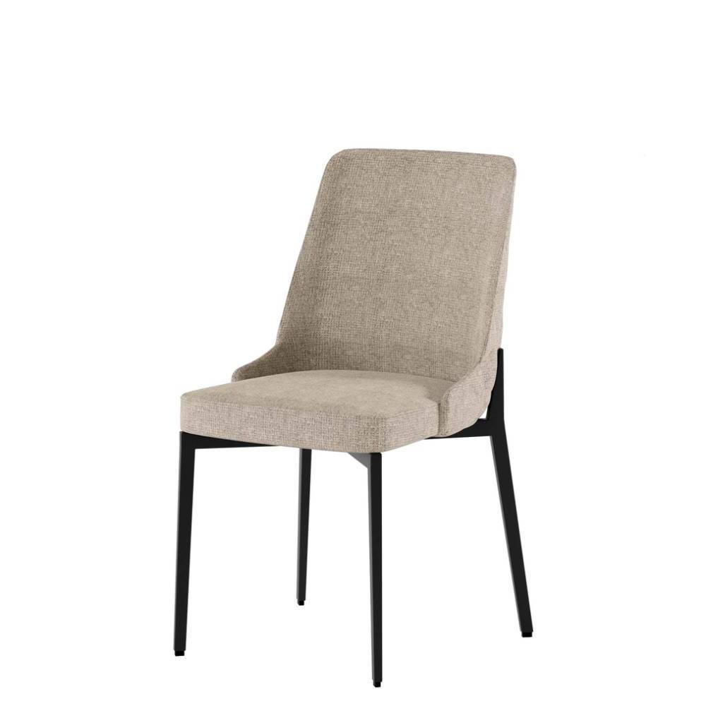 Essstuhl Andradan in Beige aus Webstoff (4er Set)