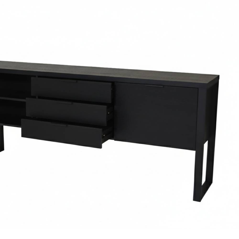 Sideboard Reymon im Industry und Loft Stil mit drei Schubladen