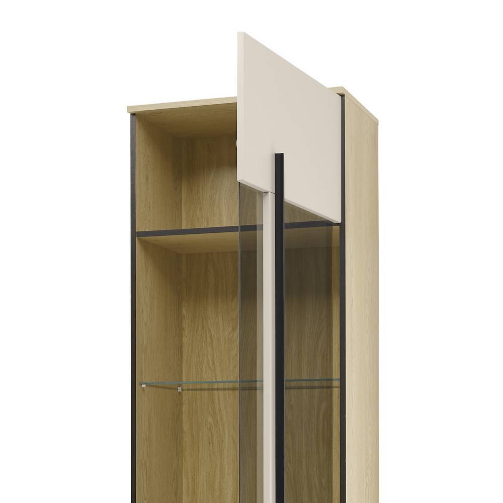 Vitrinenschrank Helina 200 cm hoch in modernem Design