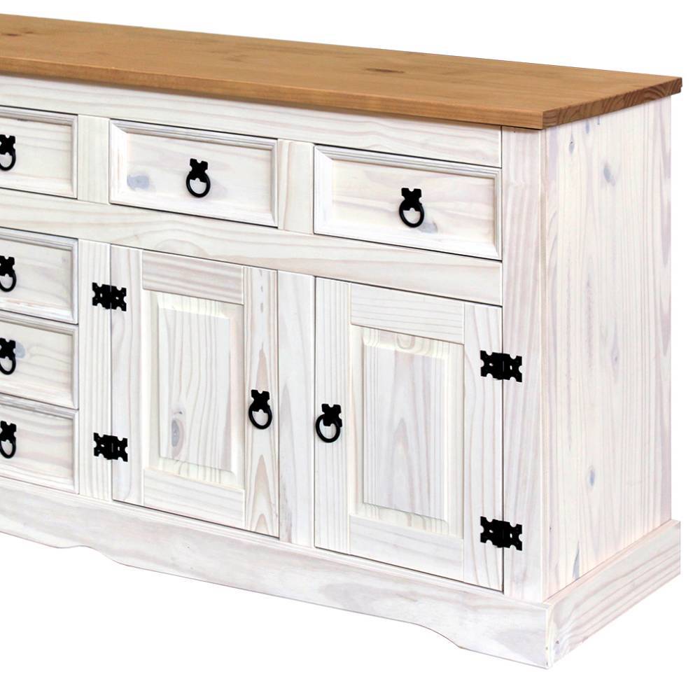 Sideboard Blouno mit sieben Schubladen im Landhausstil