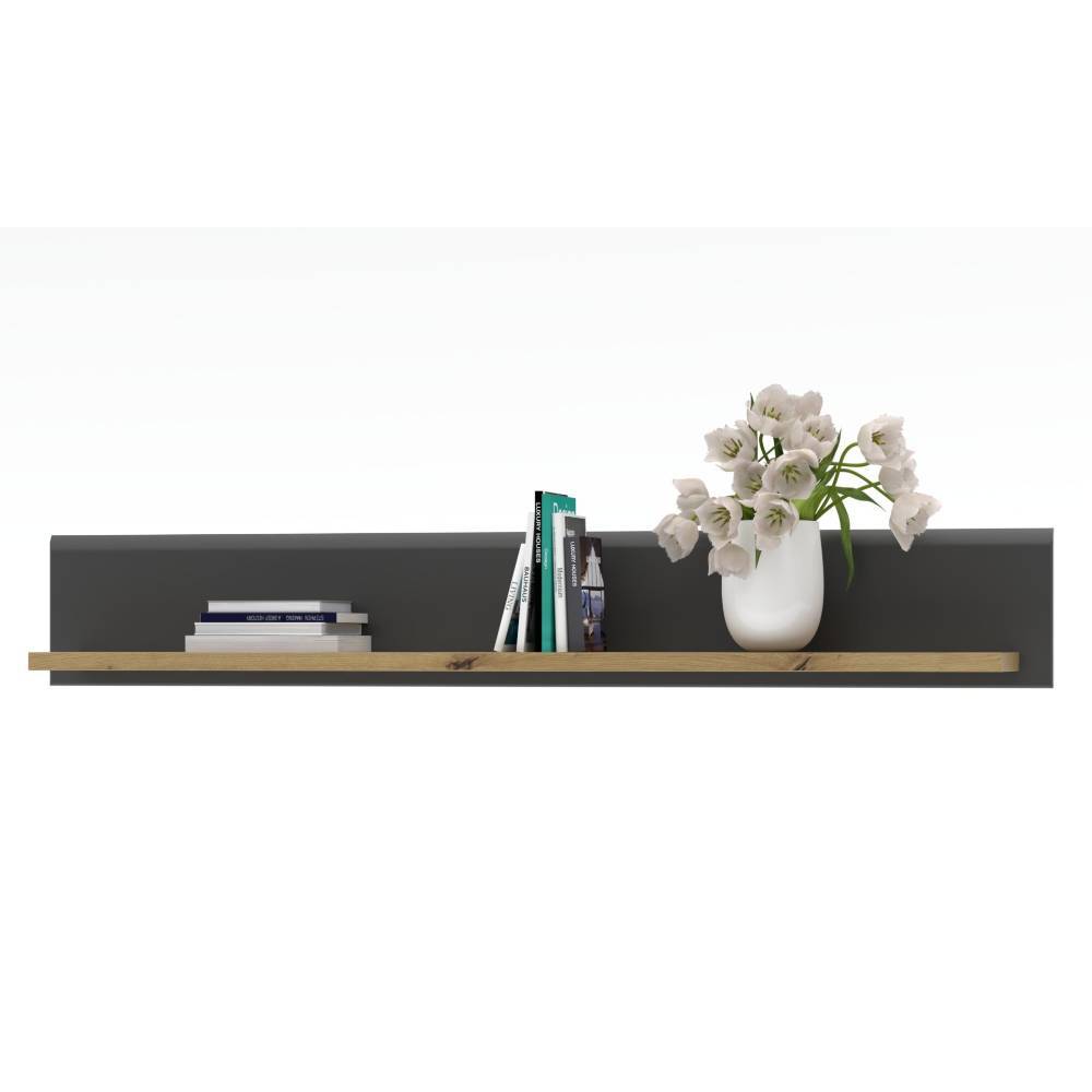 Wandboard Yarisis in Dunkelgrau und Wildeichefarben