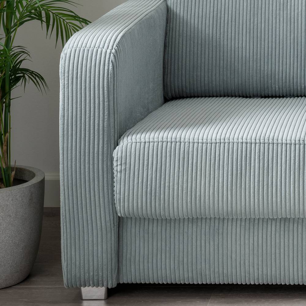 Schlafsofa Focsani aus Cord mit Federkern