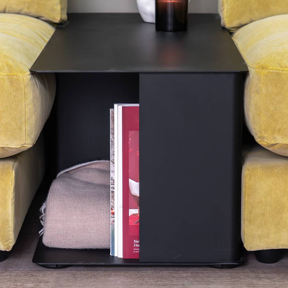 Beistelltisch Sofa Eradis in Schwarz aus Stahl