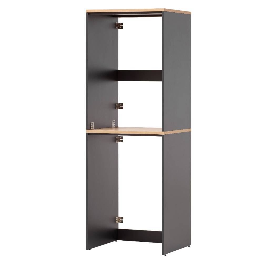 Waschmaschinenumbau Savasso in Anthrazit und modernem Design (zweiteilig)