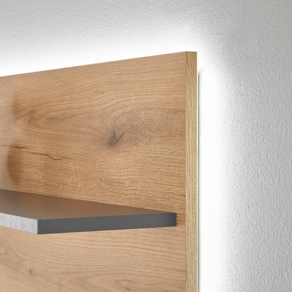 Schrankwand Wohnzimmer Castilla in modernem Design fünfteilig (fünfteilig)