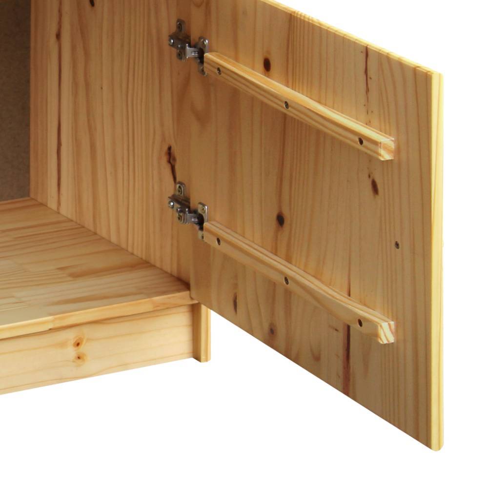 TV Lowboard Tine mit Drehtür und zwei offenen Fächern