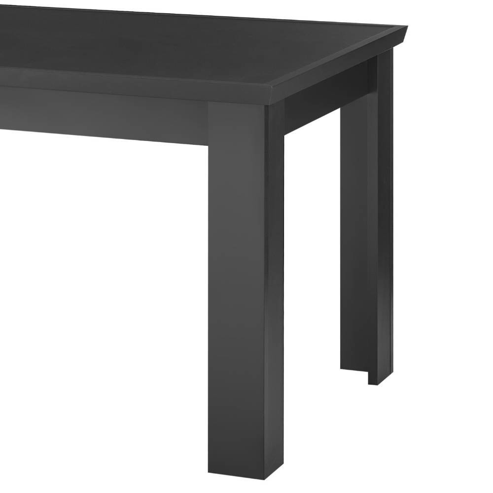 Esszimmer Tisch Enjta in Schwarz matt 180 cm breit