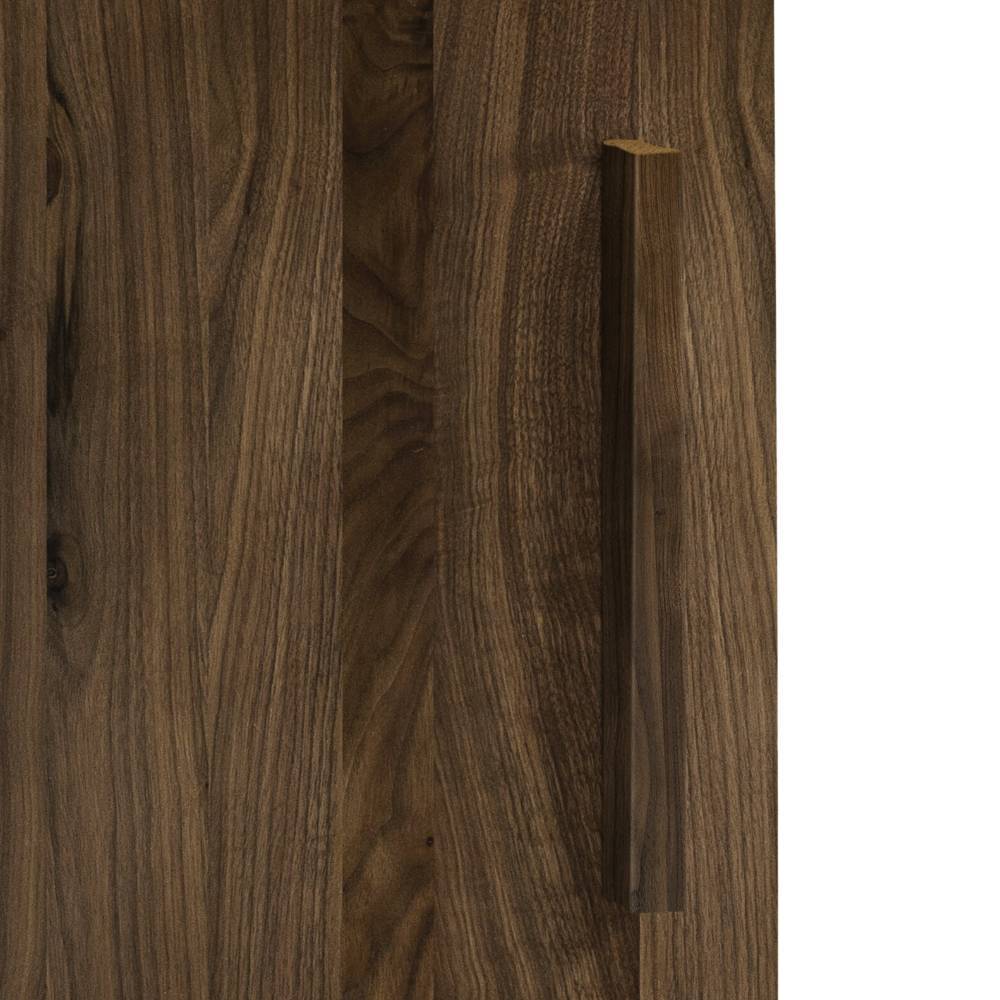Beistellschrank Verez in Anthrazit und Nussbaumfarben