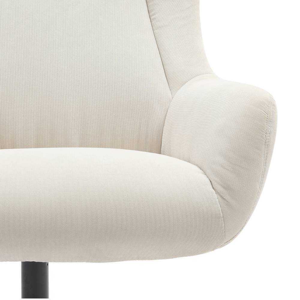 Relaxsessel Lucevra mit Fußhocker aus Feincord (zweiteilig)