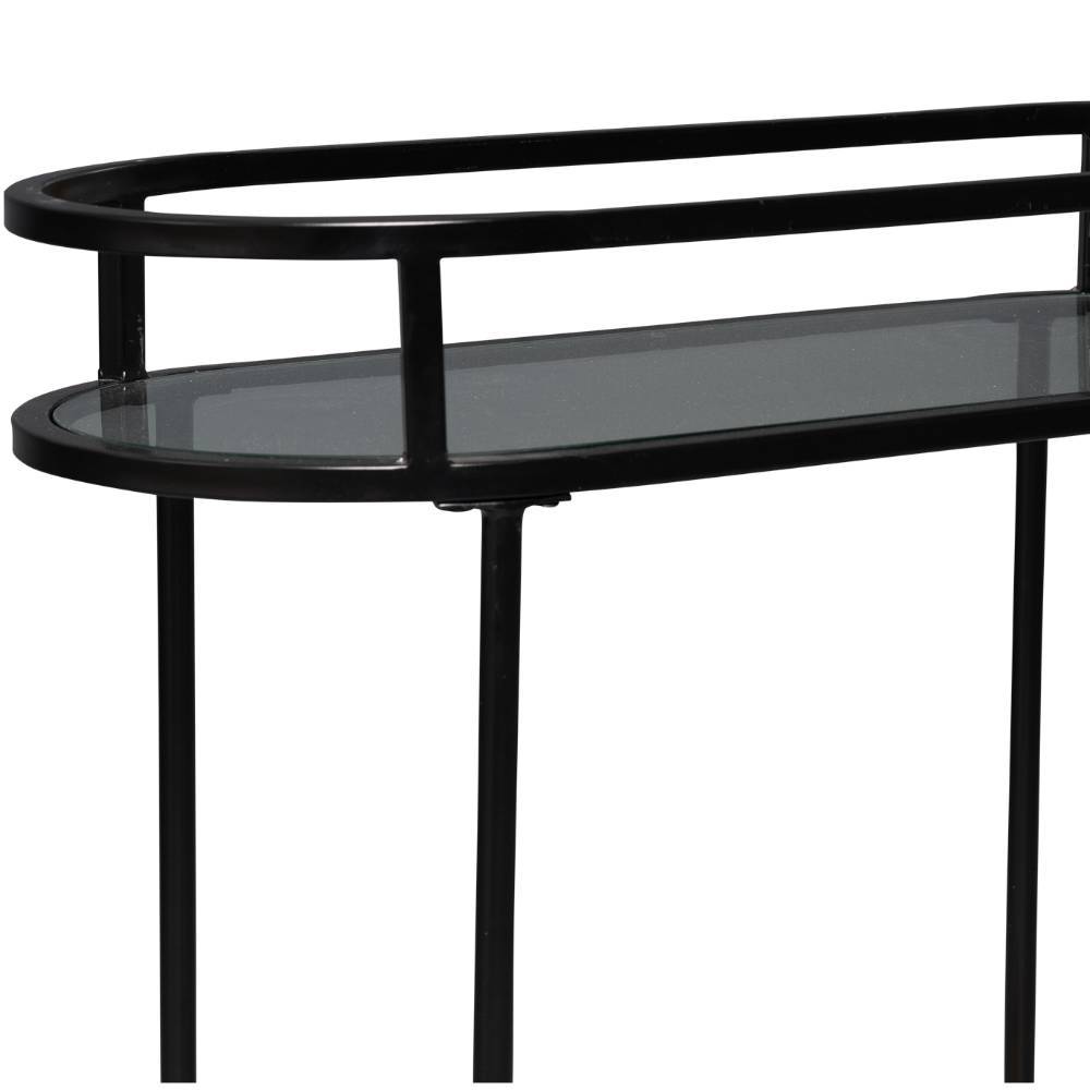 Servierwagen Milly aus Mangobaum Massivholz und Metall