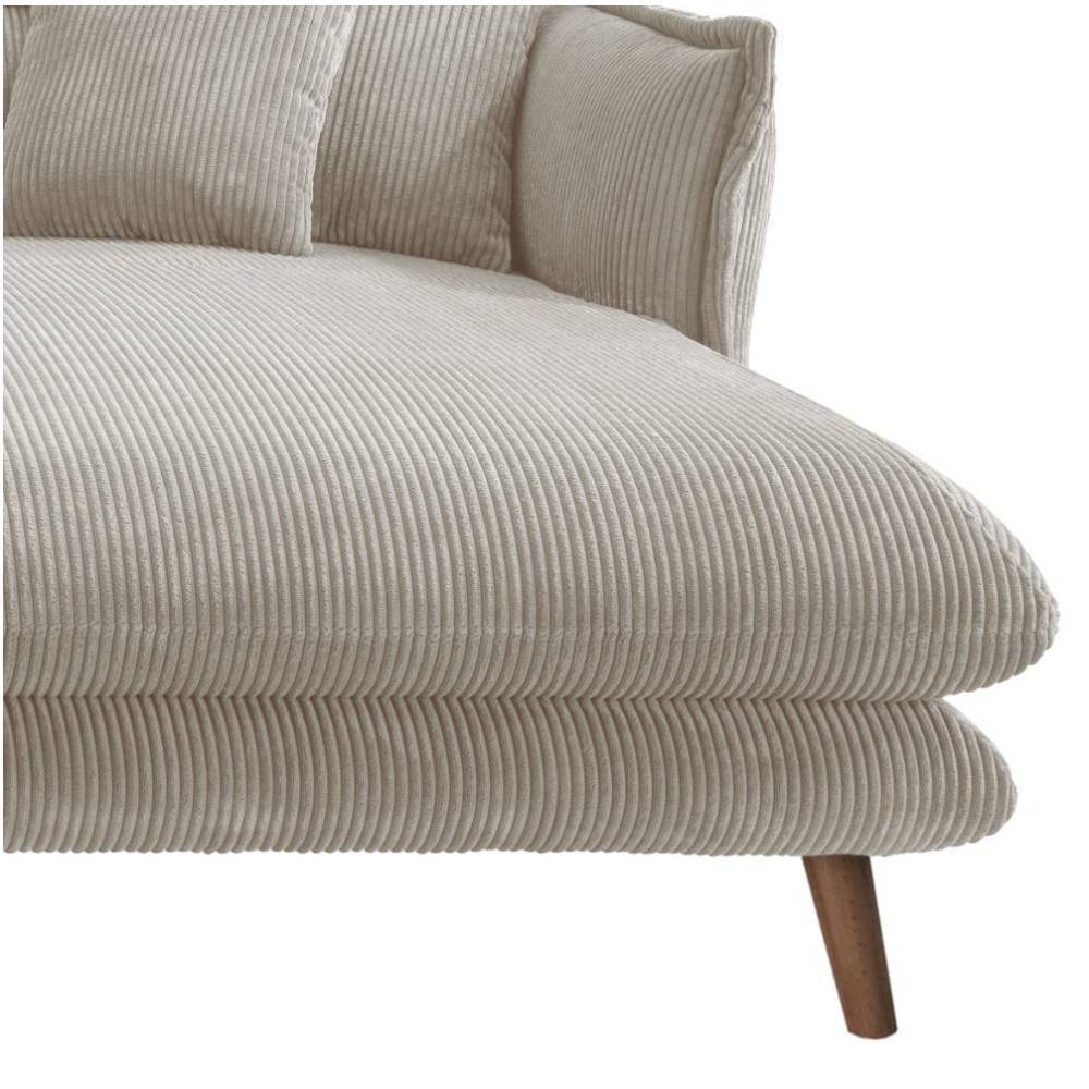 Ecksofa Snoba in Beige aus Cord