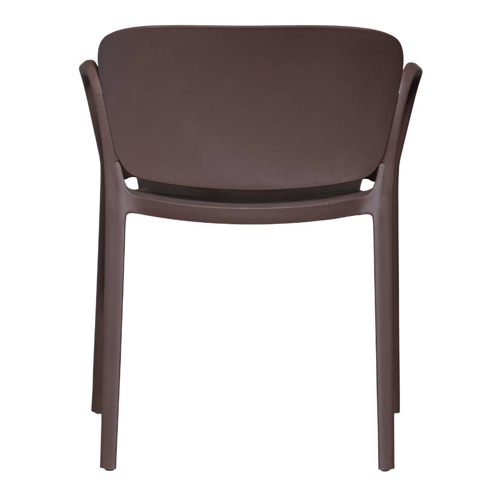 Stapelstuhl Quinn in Dunkelbraun-Lila 57 cm breit (2er Set)
