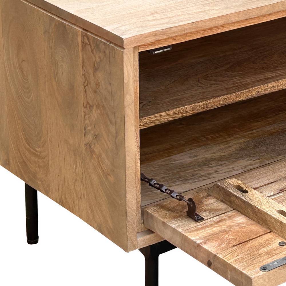 Garderoben Set Diaria aus Mangobaum Massivholz handgearbeitet (fünfteilig)