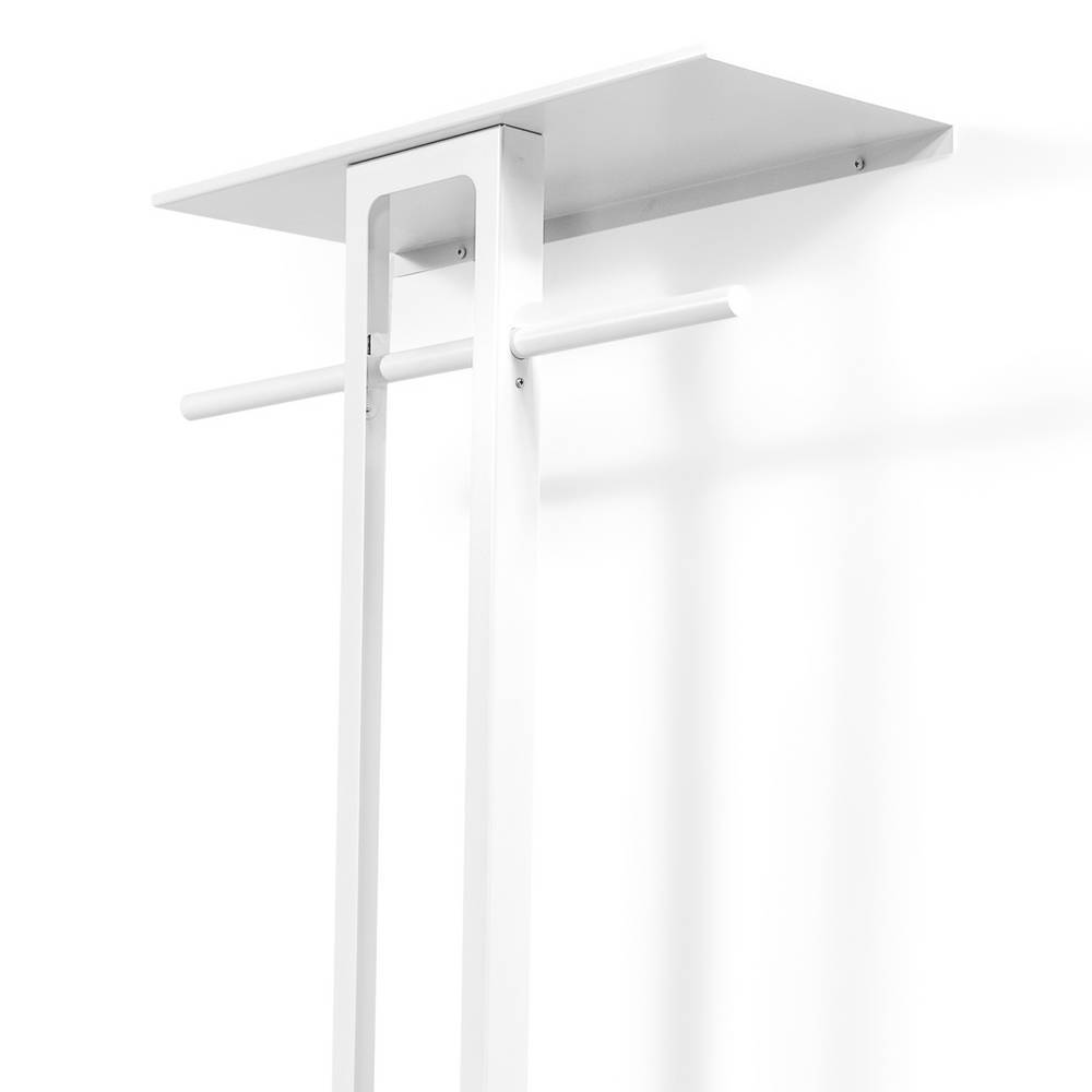 Wandgarderobe Laredo in modernem Design mit Hutablage aus Metall