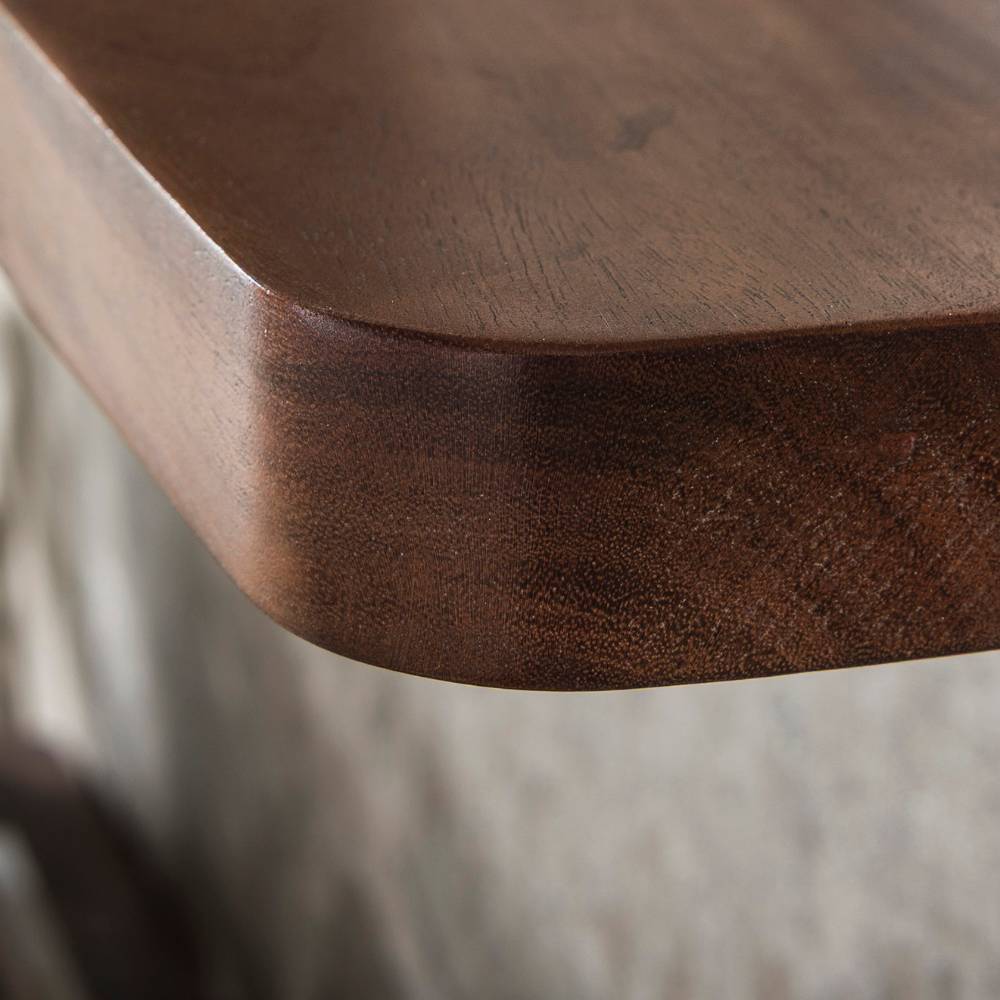 Wohnzimmerregal Odrato aus Akazie Massivholz 120 cm breit
