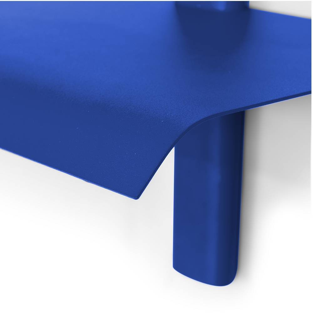 Regal Moranna in Blau pulverbeschichtet 28 cm breit