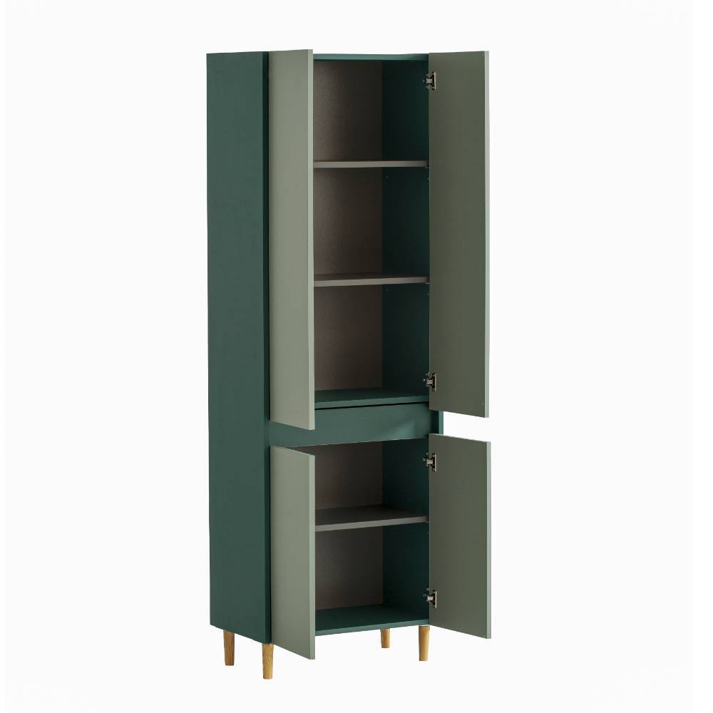 Bad Hochschrank Yochana 33 cm tief melaminbeschichtet