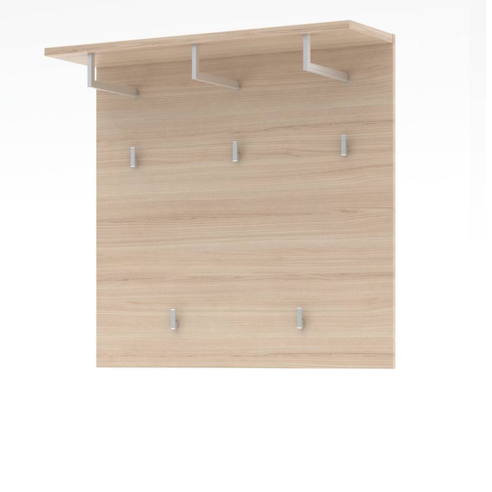 Garderobe Daniele für die Wandmontage in Eichefarben