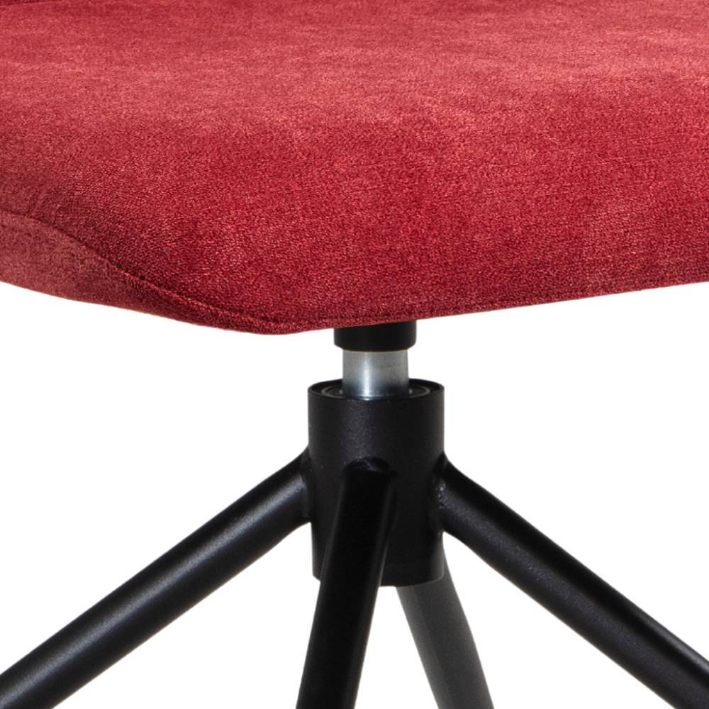Esstisch Stühle Vetonia um 360 Grad drehbar aus Microfaser (2er Set)