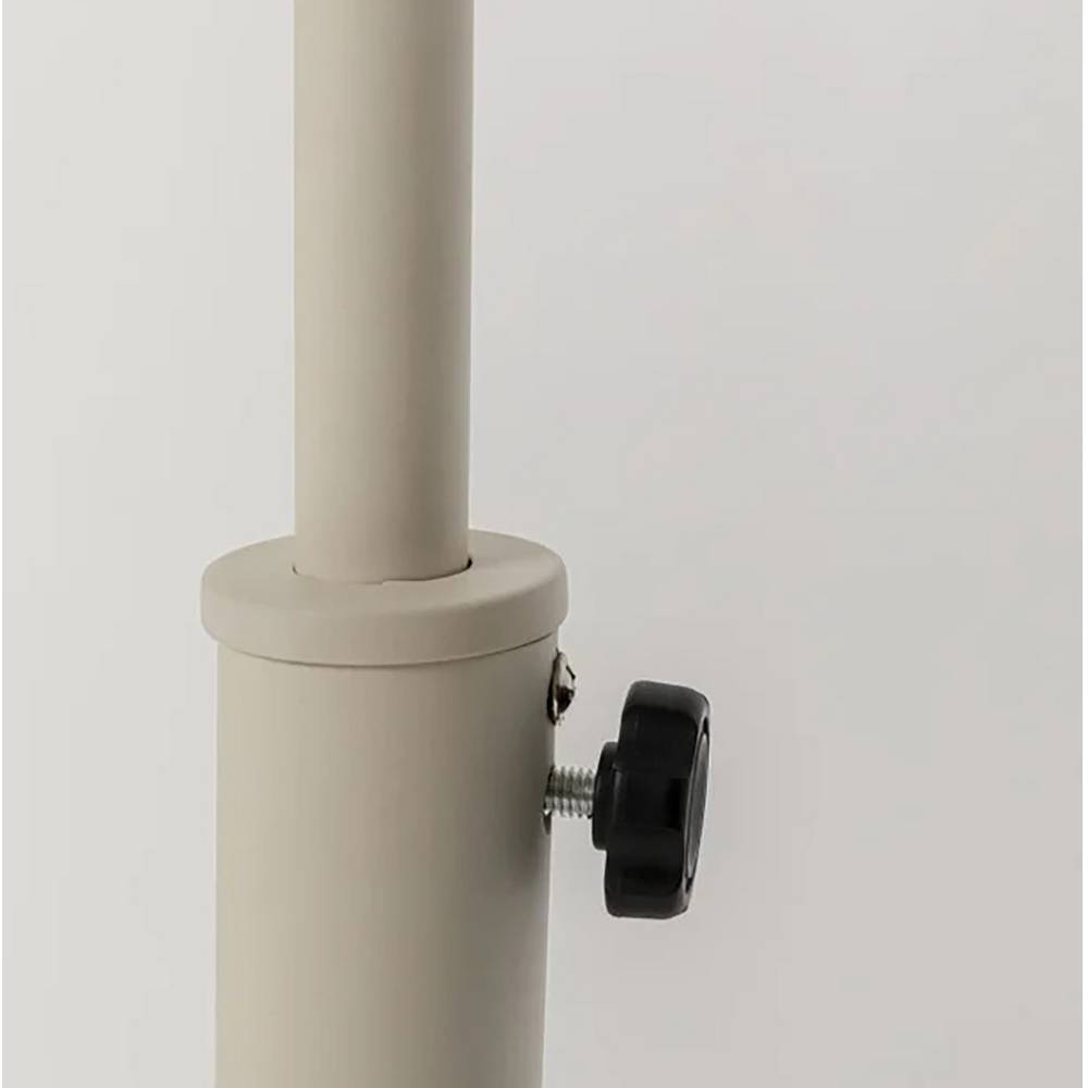 Metall Stehleuchte Cacillo in Beige 155 cm tief