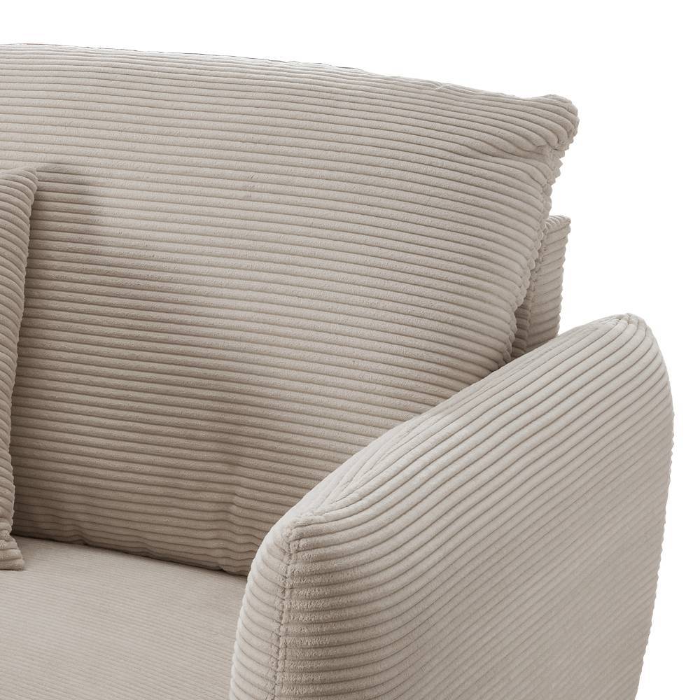 Bigsessel Libero aus Cord in Beige